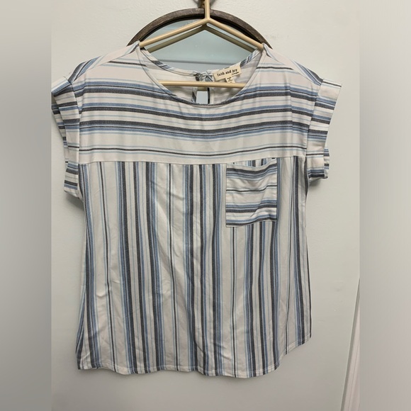 Faith and Joy womens striped top - Picture 1 of 4